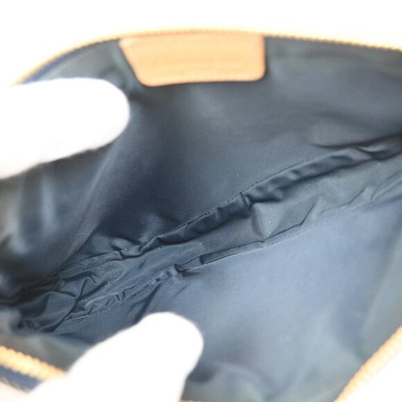 CHRISTIAN DIOR Logo Saddle Shoulder Bag Canvas Denim Canvas Leather Blue - Picture 15 of 15